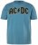 JP1880 849790 AC/DC Classic Logo Majica Tirkizno plava - Majice bendova - Band majice za muškarce