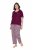 Ulla Popken 849850 Pidžama s kariranim uzorkom Bobičasto crvena - Pidžame/Loungewear - 