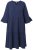 Ulla Popken 849856 Haljina s volanima Tamnoplava - Midi haljine - Ženske midi haljine plus size