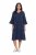 Ulla Popken 849856 Haljina s volanima Tamnoplava - Midi haljine - Ženske midi haljine plus size