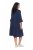 Ulla Popken 849856 Haljina s volanima Tamnoplava - Midi haljine - Ženske midi haljine plus size