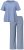 Ulla Popken 850045 Pidžama kratkih rukava Svijetloplava - Pidžame/Loungewear - 