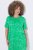 Ulla Popken 850204 Haljina od jerseya kratkih rukava s V-izrezom Zelena - Haljine od jerseyja - 