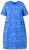 Ulla Popken 850204 Uzorkovana haljina majica s volanima Plava - Haljine od jerseyja - 