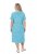 Ulla Popken 850344 Uzorkovana haljina majica Tirkizna - Midi haljine - Ženske midi haljine plus size