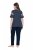 Ulla Popken 850403 Pidžama s cvjetnim uzorkom Tamnoplava - Pidžame/Loungewear - 