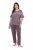 Ulla Popken 850403 Pidžama s cvjetnim uzorkom Smeđa - Pidžame/Loungewear - 