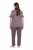 Ulla Popken 850403 Pidžama s cvjetnim uzorkom Smeđa - Pidžame/Loungewear - 