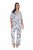 Ulla Popken 850441 Pidžama s uzorkom Prljavo bijela - Pidžame/Loungewear - 