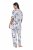 Ulla Popken 850441 Pidžama s uzorkom Prljavo bijela - Pidžame/Loungewear - 