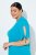 Ulla Popken 850724 Midi haljina kratkih rukava s pojasom za vezanje Tirkizna - Midi haljine - Ženske midi haljine plus size
