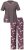 Ulla Popken 850903 Pidžama s cvjetnim uzorkom 2 kom Smeđa - Pidžame/Loungewear - 