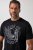 JP1880 851008 Majica s printom na prsima Crna TALL - TALL T-shirts - Majice za Visoke Muškarce
