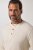 JP1880 851075 Henley majica dugih rukava Pješčano siva TALL - TALL T-shirts - Majice za Visoke Muškarce