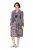 Ulla Popken 851546 Uzorkovana midi haljina Senf žuta - Midi haljine - Ženske midi haljine plus size