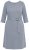 Ulla Popken 851666 Prugasta midi haljina s 3/4 rukavima Siva melange - Midi haljine - Ženske midi haljine plus size