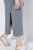 Ulla Popken 852218 Midi haljina kratkih rukava Siva - Midi haljine - Ženske midi haljine plus size