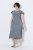 Ulla Popken 852218 Midi haljina kratkih rukava Siva - Midi haljine - Ženske midi haljine plus size