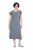 Ulla Popken 852218 Midi haljina kratkih rukava Siva - Midi haljine - Ženske midi haljine plus size