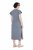 Ulla Popken 852218 Midi haljina kratkih rukava Siva - Midi haljine - Ženske midi haljine plus size