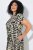 Ulla Popken 852257 Uzorkovana maxi haljina Taupe - Maxi haljine - Duge maxi haljine velikih brojeva