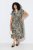 Ulla Popken 852257 Uzorkovana maxi haljina Taupe - Maxi haljine - Duge maxi haljine velikih brojeva