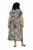 Ulla Popken 852257 Uzorkovana maxi haljina Taupe - Maxi haljine - Duge maxi haljine velikih brojeva