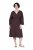 Ulla Popken 852307 Haljina na preklop dugih rukava Mahagonij smeđa - Midi haljine - Ženske midi haljine plus size
