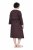 Ulla Popken 852307 Haljina na preklop dugih rukava Mahagonij smeđa - Midi haljine - Ženske midi haljine plus size