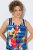 Ulla Popken 852308 Prugasta haljina od jerseya Tamnoplava - Haljine od jerseyja - 