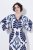 Ulla Popken 852314 Uzorkovana haljina Bijela - Midi haljine - Ženske midi haljine plus size
