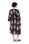 Ulla Popken 852315 Uzorkovana haljina na preklop Crna - Midi haljine - Ženske midi haljine plus size
