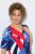 Ulla Popken 852394 Midi haljina kratkih rukava s V-izrezom Tamnoplava - Midi haljine - Ženske midi haljine plus size