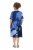 Ulla Popken 852394 Midi haljina kratkih rukava s V-izrezom Tamnoplava - Midi haljine - Ženske midi haljine plus size