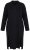 Ulla Popken 852630 Pletena haljina dugih rukava Crna - Midi haljine - Ženske midi haljine plus size