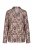 Ulla Popken 852649 Pidžama s uzorkom i košuljnim ovratnikom Smeđa - Pidžame/Loungewear - 