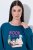 Ulla Popken 852710 Kućni pulover dugih rukava Petrolej - Pidžame/Loungewear - 