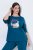 Ulla Popken 852710 Kućni pulover dugih rukava Petrolej - Pidžame/Loungewear - 
