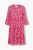 Ulla Popken 852841 Cvjetna haljina s volanima Magenta - Midi haljine - Ženske midi haljine plus size