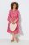Ulla Popken 852841 Cvjetna haljina s volanima Magenta - Midi haljine - Ženske midi haljine plus size