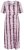 Ulla Popken 852854 Prugasta midi haljina Smeđa - Midi haljine - Ženske midi haljine plus size