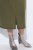 Ulla Popken 853510 Midi haljina s džepovima Kaki - Midi haljine - Ženske midi haljine plus size