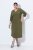 Ulla Popken 853510 Midi haljina s džepovima Kaki - Midi haljine - Ženske midi haljine plus size