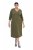 Ulla Popken 853510 Midi haljina s džepovima Kaki - Midi haljine - Ženske midi haljine plus size