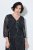 Ulla Popken 853620 Midi haljina sa životinjskim uzorkom s 3/4 rukavima Crna - Midi haljine - Ženske midi haljine plus size