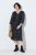 Ulla Popken 853620 Midi haljina sa životinjskim uzorkom s 3/4 rukavima Crna - Midi haljine - Ženske midi haljine plus size