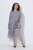 Ulla Popken 853879 Midi haljina A-kroja Siva - Midi haljine - Ženske midi haljine plus size