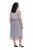 Ulla Popken 853879 Midi haljina A-kroja Siva - Midi haljine - Ženske midi haljine plus size