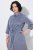 Ulla Popken 854413 Midi haljina s vezicom Siva - Midi haljine - Ženske midi haljine plus size