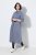 Ulla Popken 854413 Midi haljina s vezicom Siva - Midi haljine - Ženske midi haljine plus size